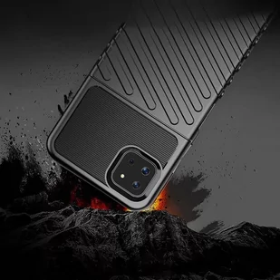 Thunder Case elastyczne pancerne etui pokrowiec Samsung Galaxy A22 5G czarny - Etui i futerały do telefonów - miniaturka - grafika 4