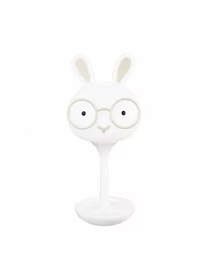 Lampex Lampa stołowa BUNNY biała LPX0004/LM D - Lampy stojące - miniaturka - grafika 1