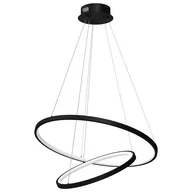 Lampy sufitowe - Lampa wisząca ROTONDA BLACK 51W LED - miniaturka - grafika 1