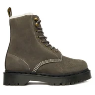 Botki damskie - Trzewiki Dr. Martens 1460 Pascal Bex Fl DM41419020 Szary - miniaturka - grafika 1