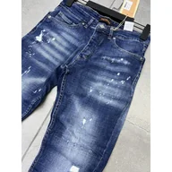 Spodnie męskie - Jeansy Slim Fit - niebieski W31 - miniaturka - grafika 1