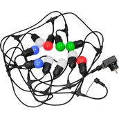 Lampy ogrodowe - Polux Girlanda ogrodowa 5,6 metra 10 żarówek kolorowych SANICO 308214 - miniaturka - grafika 1