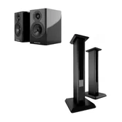 Głośniki i kolumny - Acoustic Energy AE500 głośnik podstawkowy + Stand stojak (komplet) czarny - miniaturka - grafika 1