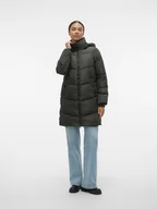 Kurtki damskie - Vero Moda Płaszcz przejściowy w kolorze czarnym - miniaturka - grafika 1