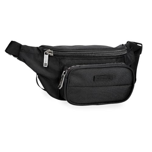 Movom Buster Pasek na ramię Czarny 31,5x24x1,5 cms Poliester ze skórą syntetyczną by Joumma Bags, czarny, Fajka