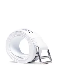 Calvin Klein Jeans Pasek Damski Slider Webbing Belt 30mm K60K608292 Biały - Paski - miniaturka - grafika 1