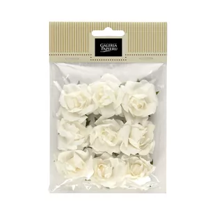 Kwiaty papierowe samoprzylepne Róże białe (9) - Pasmanteria - miniaturka - grafika 1