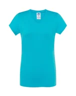 Odzież robocza - T-shirt Damski turkusowy dekolt w serek roz. XL - miniaturka - grafika 1