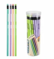 Ołówki - Ołówek z gumką HB trójkątny pastel tuba 48szt - miniaturka - grafika 1