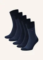 Skarpetki męskie - Tommy Hilfiger 5 Par Skarpet W Pudełku Prezentowym blau - miniaturka - grafika 1