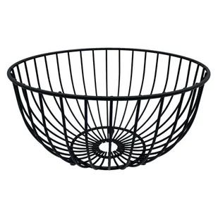 KingHoff Brunbeste Koszyk stalowy na owoce 25cm czarny 1704 1704 - Miski i półmiski - miniaturka - grafika 1