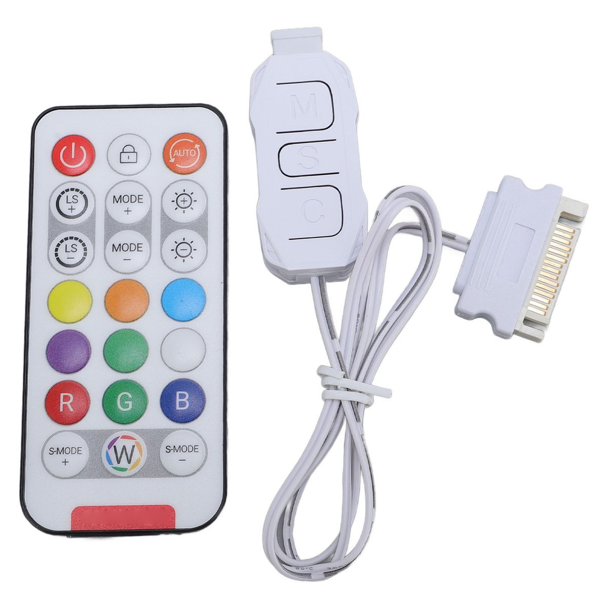 Zestaw kontrolera wentylatora do komputera ARGB, 21 klawiszy, złącze Serial ATA Power Computer