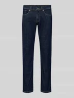 Spodnie męskie - Jeansy o kroju tapered fit z 5 kieszeniami model ‘Lyon’ - miniaturka - grafika 1