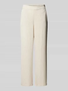 Spodnie damskie - Spodnie materiałowe z elastycznym pasem model ‘VINSTY’ - grafika 1
