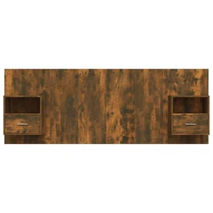 Lumarko Wezgłowie z szafkami, przydymiony dąb, materiał drewnopochodny - Inne meble do sypialni - miniaturka - grafika 5