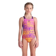 Stroje kąpielowe dla dziewczynek - Strój Kąpielowy Dziewczęcy Multi Colours Swimsuit V Back - miniaturka - grafika 1
