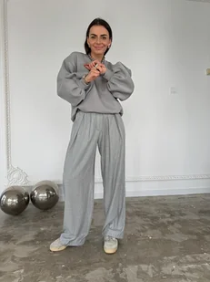 Spodnie Wonder grey melange - Spodnie sportowe damskie Spodnie Wonder grey melange - Spodnie sportowe damskie - miniaturka - grafika 1