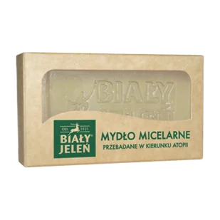 Biały Jeleń, mydło glicerynowe, micelarne, 100 g - Mydła - miniaturka - grafika 1