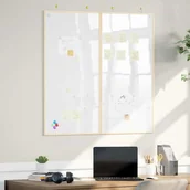 Tablice i flipcharty - vidaXL Tablica magnetyczna suchościeralna Biały 100 x 1.4 x 100 cm - miniaturka - grafika 1