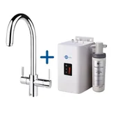 Baterie kuchenne - Zestaw INSINKERATOR HOT Bateria 4W1U chrom + zbiornik i filtr 45358 CZ - miniaturka - grafika 1