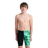Kąpielówki dla chłopców - Spodenki Treningowe Pływackie Arena Logo Graphic Swim Jammer Junior - miniaturka - grafika 1