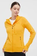 Bluzy damskie - Marmot bluza sportowa kolor pomarańczowy z kapturem gładka - miniaturka - grafika 1