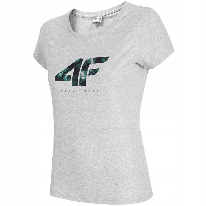T-SHIRT DAMSKI 4F H4L21-TSD030 SZARY-XL