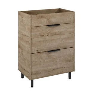 Szafka podumywalkowa Ameland brązowa 84,4 x 59,6 cm Elita - Szafki łazienkowe - miniaturka - grafika 1