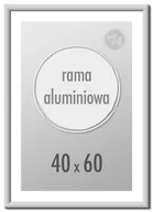 Ramki na zdjęcia - Ramka na zdjęcia 40x60 cm Ramki aluminiowe 60x40 cm srebrna - miniaturka - grafika 1
