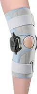 Ortezy, stabilizatory i opaski elastyczne - Orteza stawu kolanowego z regulacją kąta zgięcia - dobra stabilizacja kolana, wsparcie więzadeł - QMED Silver Line (QKN040) - miniaturka - grafika 1