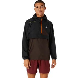 Męska Kurtka przejściowa ASICS FUJITRAIL ANORAK 2011C382-600 – Czarny - Kurtki męskie - miniaturka - grafika 1