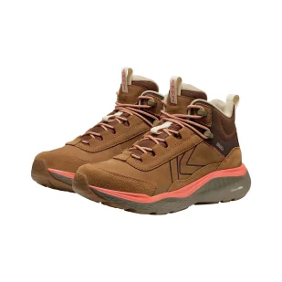 Buty trekkingowe damskie KEEN LEIKI LEATHER MID WP - Buty trekkingowe damskie - miniaturka - grafika 1
