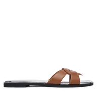 Klapki i japonki damskie - Klapki LOVE MOSCHINO JA28092G0OIAX200 Brązowy - miniaturka - grafika 1