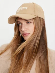 Guess Czapka z daszkiem AW5182 WOL01 Beżowy - Czapki damskie - miniaturka - grafika 1