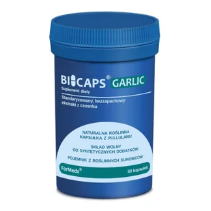 ForMEDS BICAPS Garlic Czosnek Bezzapachowy Ekstrakt 100 mg (60 kaps) fms-098 - Witaminy i minerały - miniaturka - grafika 1
