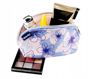 Kosmetyczka damska do torebki w kwiaty niebieska Captain Mike® - Kosmetyczki, organizery i kuferki - miniaturka - grafika 1