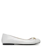 Baleriny - LOVE MOSCHINO Baleriny JA11011G1MII0100 Biały - miniaturka - grafika 1