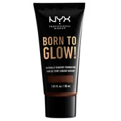 Podkłady do twarzy - NYX Professional Makeup Born To Glow Naturally Radiant Foundation 24 Deep Espresso - miniaturka - grafika 1