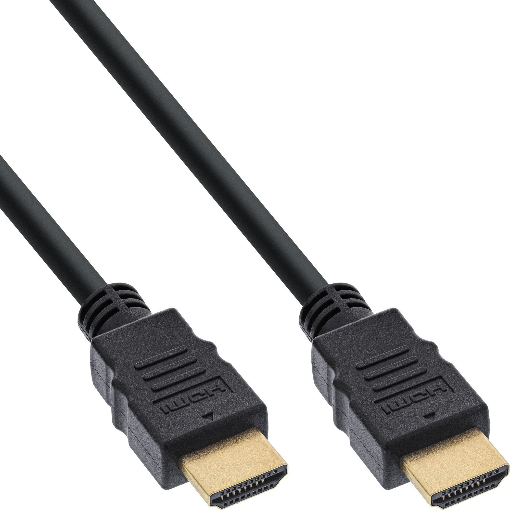 InLine® HDMI Kabel, HDMI-High Speed mit Ethernet, Stecker/Stecker, schwarz, 5m