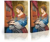 Ikony i obrazy sakralne - Ikona religijna Święta Cecylia - miniaturka - grafika 1