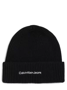 Calvin Klein Jeans - Czapka damska, czarny - Czapki damskie - miniaturka - grafika 1