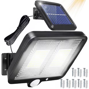 Lampa Solarna 98 Led Z Czujnikiem Ruchu Zmierzchu Uliczna Ogrodowa - Lampy ogrodowe - miniaturka - grafika 1