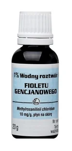 Gemi P.p.f. Warszawa Gencjana wodny roztwór filoletu gencjanowego, 1%, 20 ml - Apteczki i materiały opatrunkowe - miniaturka - grafika 1