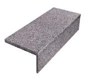 Kostki brukowe i krawężniki - Schody granitowe 80 cm ciemnoszare stopnica+podstopnica DLH - miniaturka - grafika 1