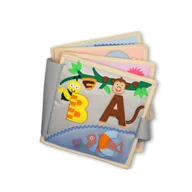 Zabawki sensoryczne - Książeczka Sensoryczna Duża, Quiet Book, Montessori - Moje pierwsze ABC/ Jolly Designs - miniaturka - grafika 1