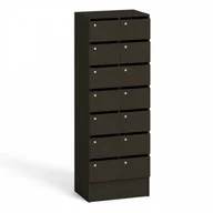 Szafy biurowe - B2B Partner Szafa schowkowa/pocztowa, 14 skrytek, wenge postovni14wenge - miniaturka - grafika 1
