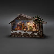 Ozdoby bożonarodzeniowe - Dekoracja stołowa LED latarnia świąteczna szopka - miniaturka - grafika 1