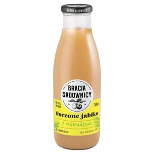 Bracia Sadownicy Sok tłoczone jabłko z ananasem 750 ml - Soki i napoje niegazowane - miniaturka - grafika 1