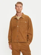 Kurtki męskie - Mustang Kurtka jeansowa Monowi 1015543 Brązowy Loose Fit - miniaturka - grafika 1