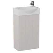 Szafki łazienkowe - Szafka łazienkowa z umywalką Krofam Dia 40 cm kaszmir 142-0004 - miniaturka - grafika 1